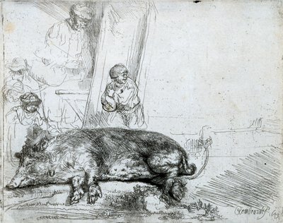 The Hog by Rembrandt van Rijn
